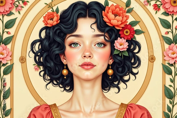 Fototapeta Top Art Nouveau Style illustrations 