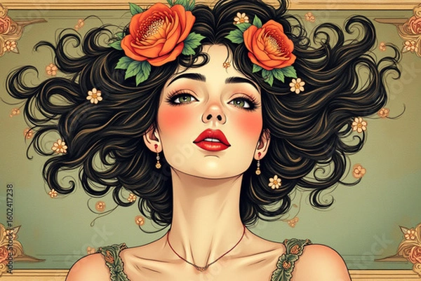 Fototapeta Top Art Nouveau Style illustrations 