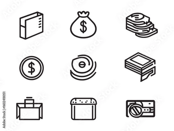 Obraz Relief Fund Clean 2D Line Design Pack