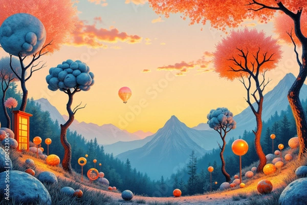 Fototapeta Top Art Nouveau Style illustrations 