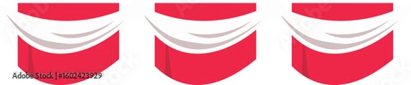 Obraz Indonesia Flag Curtain Header 