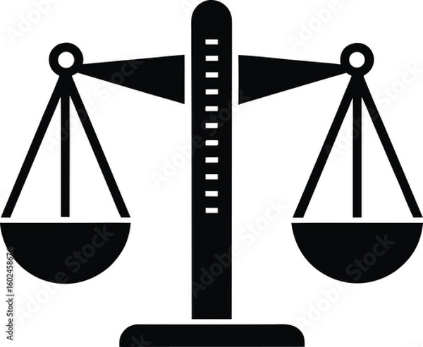Fototapeta ruler scale silhouette logo icon vector art