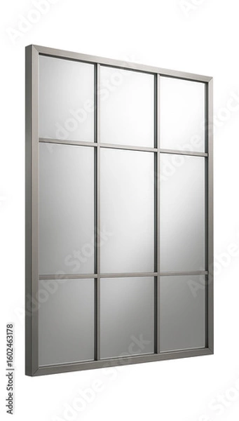 Obraz A decorative mirror with a multi-panel design, perfect for a modern open-plan apartment.