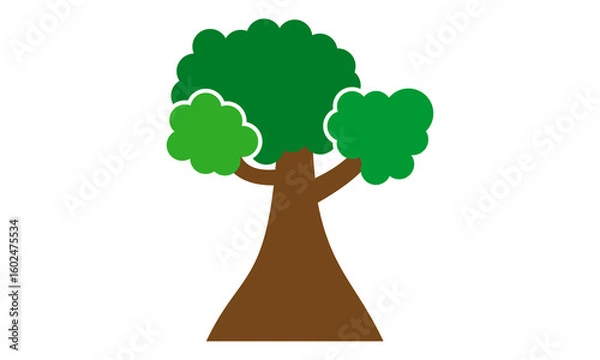 Obraz tree vector icon design illustration logo