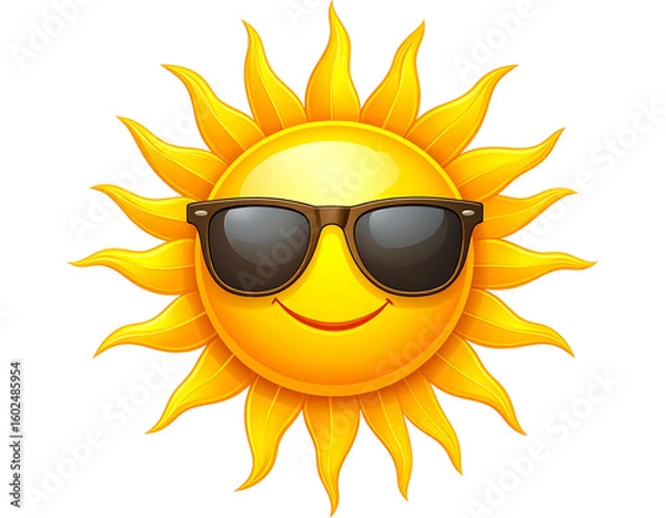 Obraz sun with sunglasses