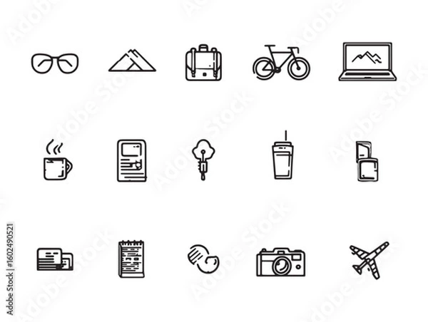 Obraz The Creative Nomad Ultra Minimalist 2D Art Set