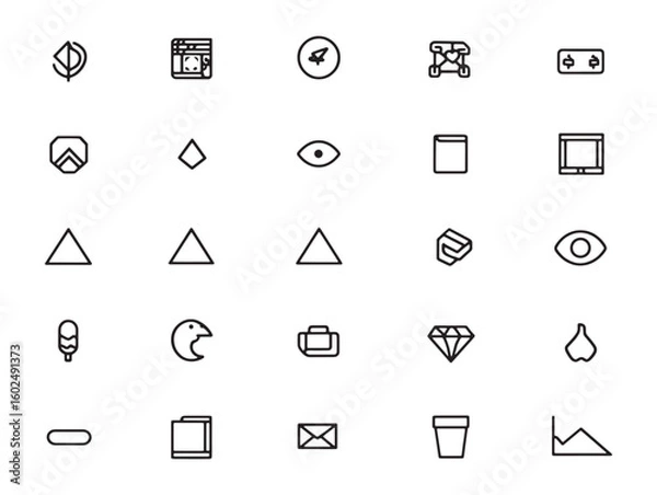 Obraz The Digital Pathway Ultra Minimalist Line Illustrations