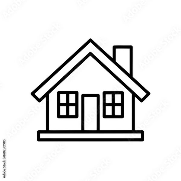 Fototapeta property line icon  editable stroke
