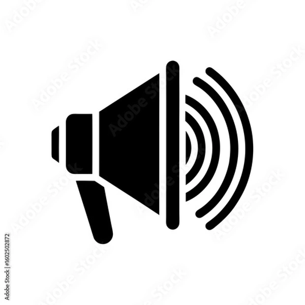 Obraz speaker sound waves icon vector  