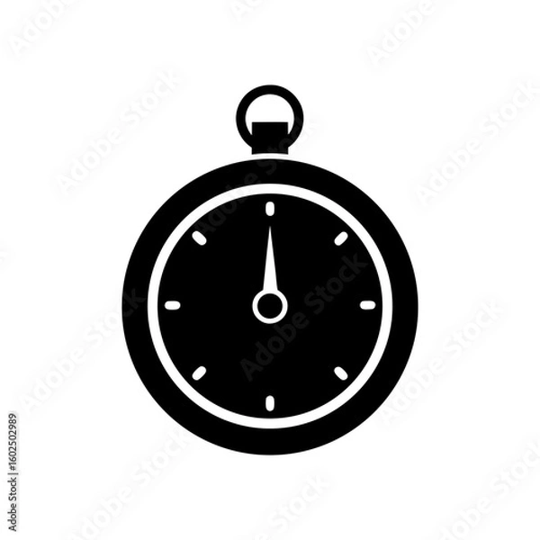 Obraz stopwatch flat vector icon