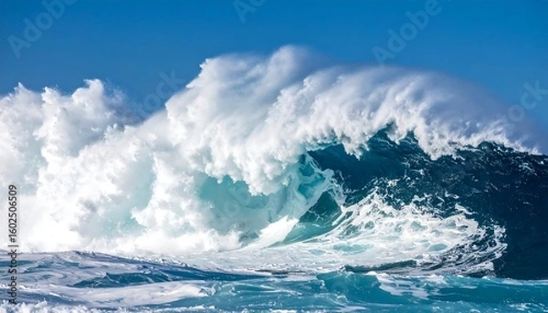 Fototapeta Powerful ocean waves crashing (2)