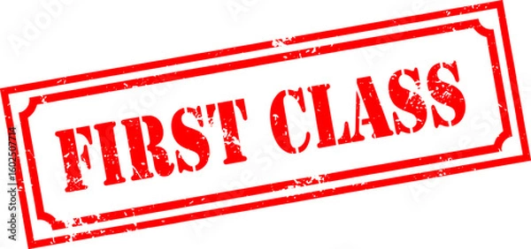 Obraz Grunge stamp first class