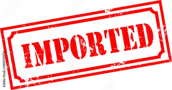 Obraz Grunge stamp imported