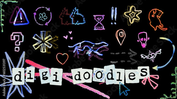 Fototapeta Digi Doodles