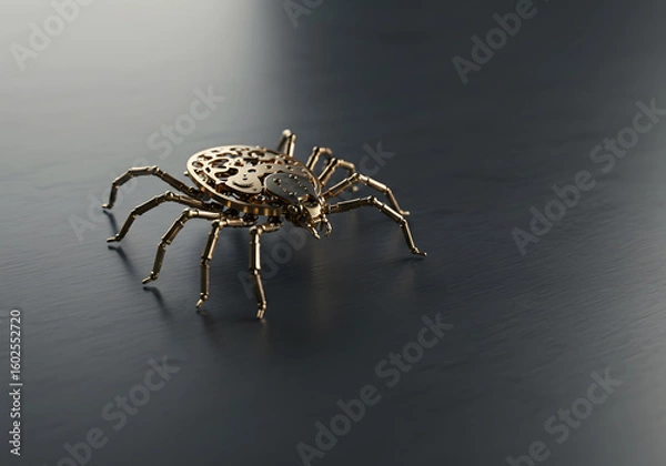 Fototapeta Metallic spider design