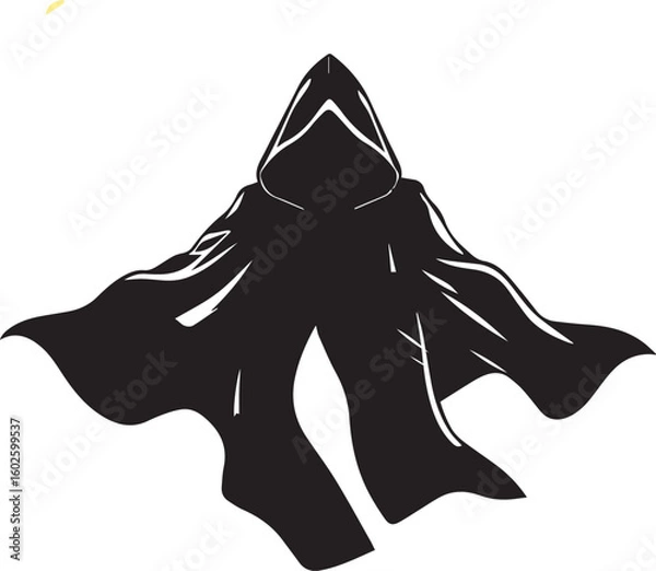 Obraz black silhouette of a man