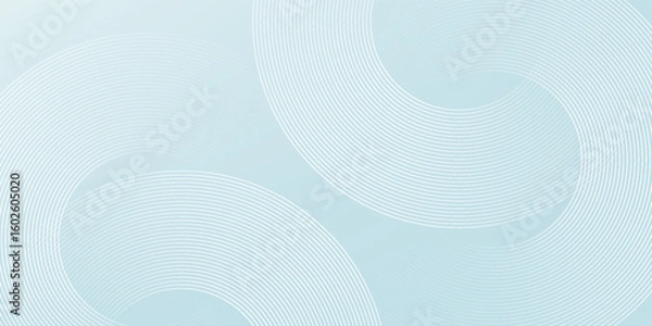 Fototapeta Modern abstract background. Glossy white gradient circle lines. Minimal geometric pattern. Simple graphic elements. Futuristic concept. Suitable for cover  poster  banner  brochure  eps10.