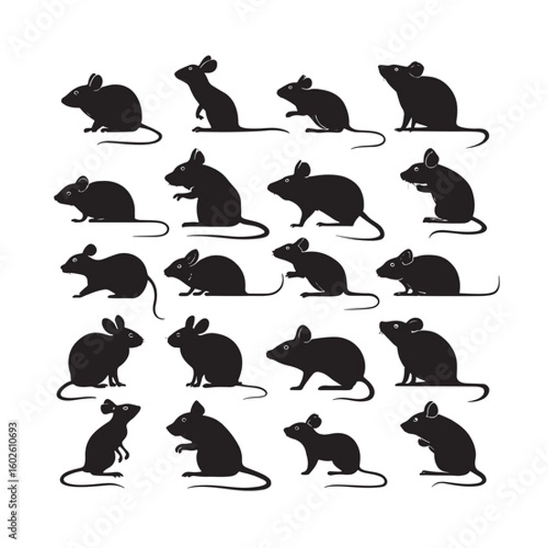Obraz Rat Silhouettes.