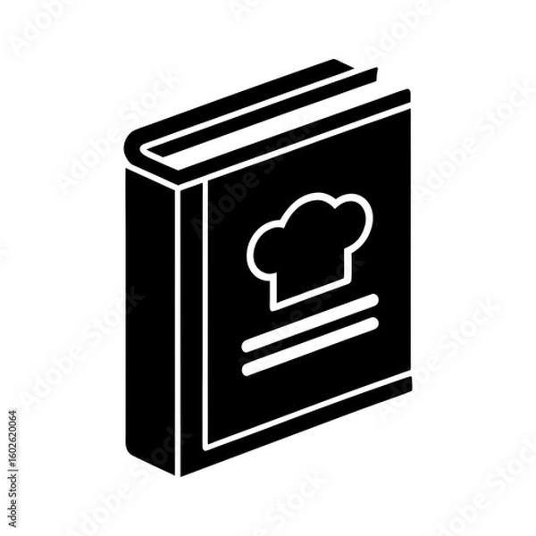Obraz Minimalist chef cookbook icon for recipe design vector illustration