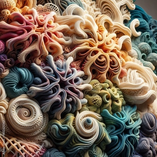 Obraz DKnitted Sculptural Texture