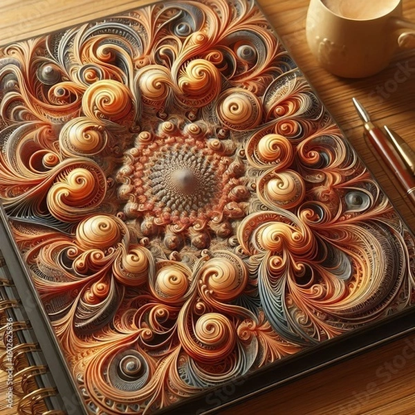 Obraz Dynamic Fractal Pattern Notebook