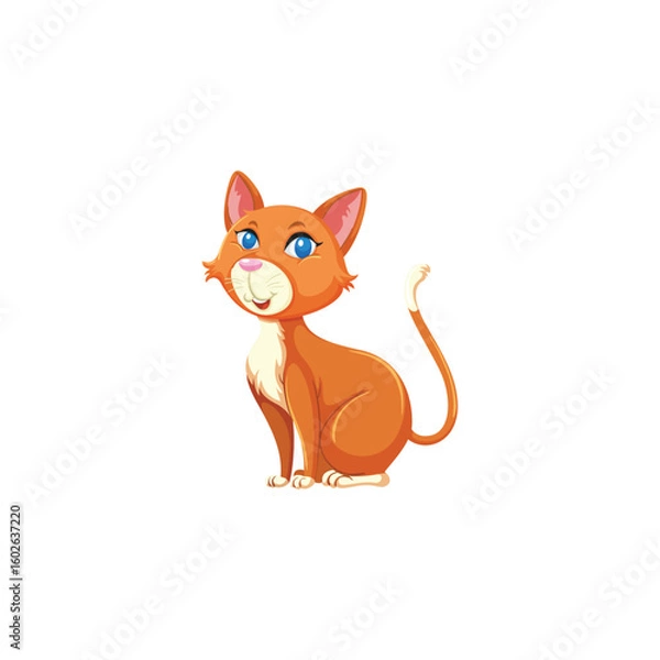Obraz Cute cat cartoon
