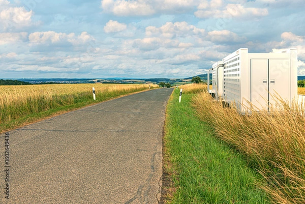 Obraz solarfield with battery storage