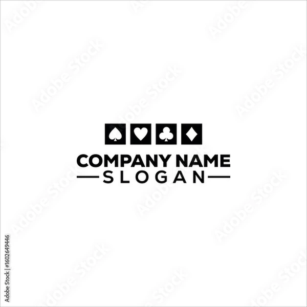 Fototapeta Playing Cards with Sparkles Icon