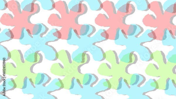 Fototapeta seamless pattern with colorful splashes