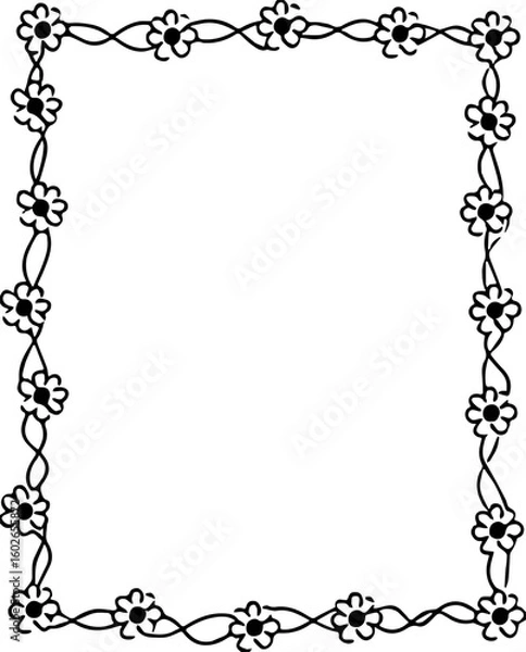 Obraz black and white frame