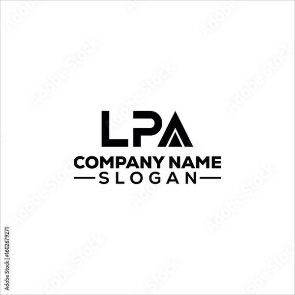 Fototapeta Modern Abstract LPA Monogram Logo