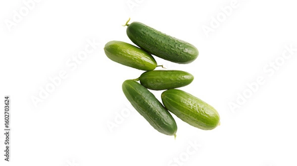Fototapeta cucumbers on Transparent Background