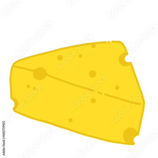 Obraz cheese slice icon image with transparent background