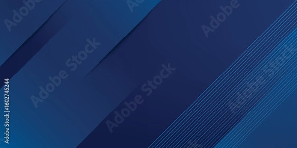 Fototapeta modern blue abstract background with elegant bright diagonal lines