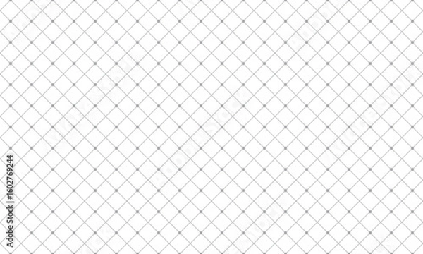 Fototapeta Diagonal lines grid background with dots