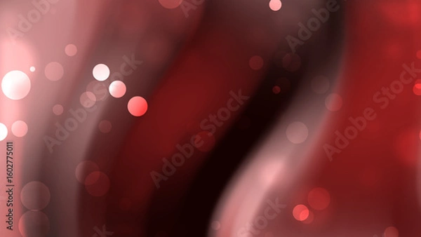 Obraz Abstract Red Background with Bokeh Lights and Gradient Effect