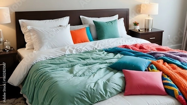 Obraz bed in bedroom