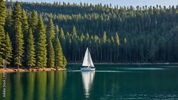 Obraz sailing on the lake