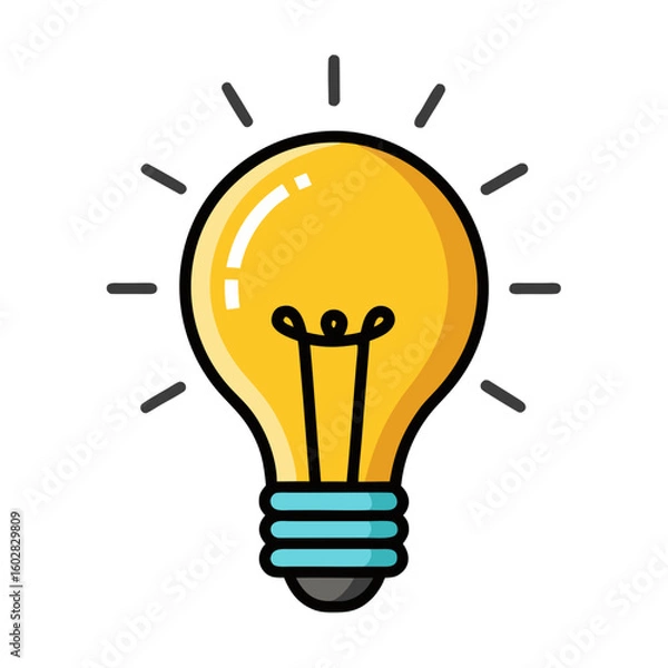 Obraz light bulb vector