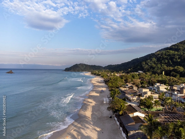 Obraz The beautiful tropical beach village of Juquehy