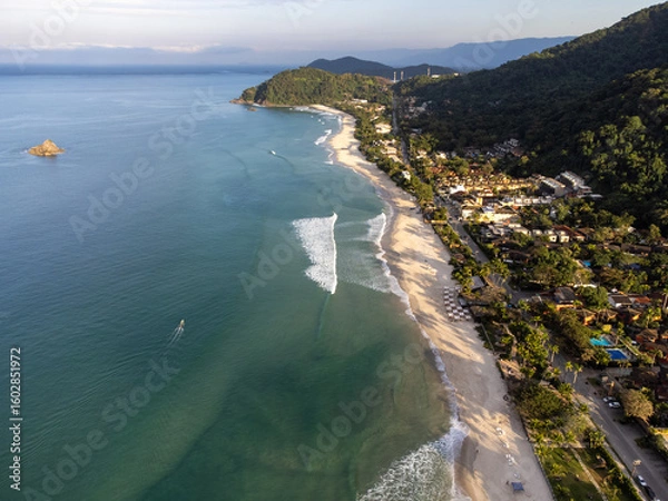 Obraz The beautiful tropical beach village of Juquehy