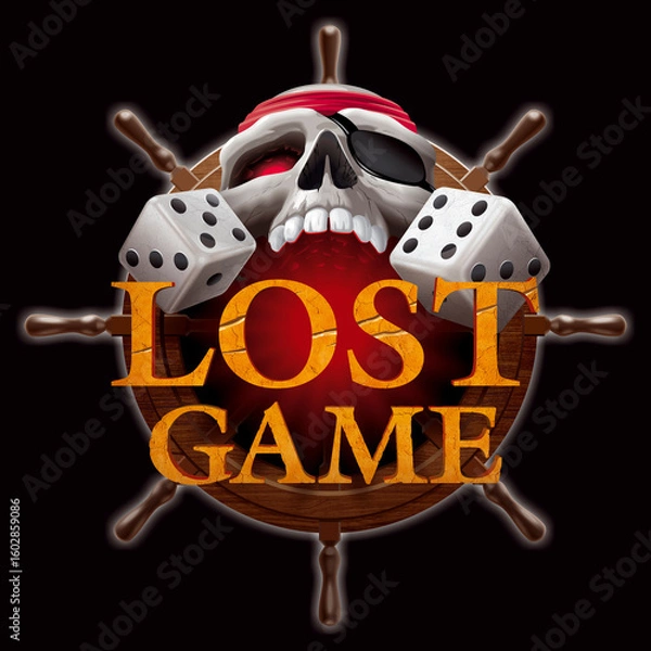 Fototapeta "Lost game" emblem for your projects