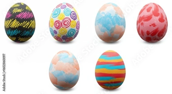 Obraz Colorful painted easter eggs