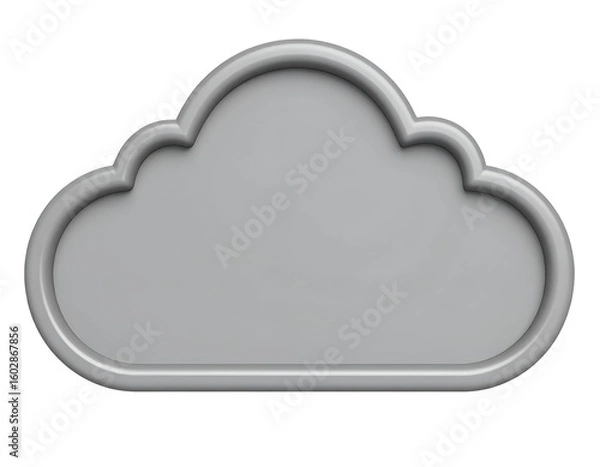 Obraz Gray Cloud 3D Render