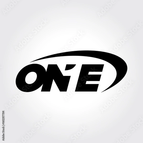 Obraz Creative number one symbol
