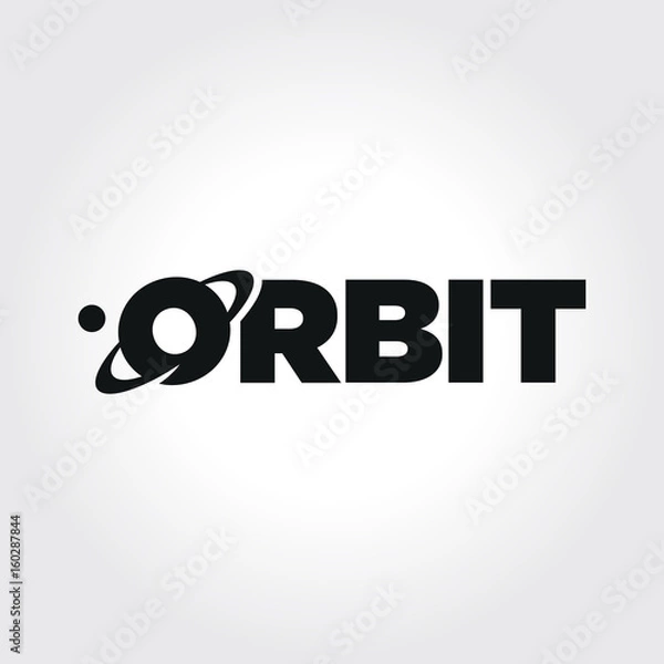 Obraz Orbit Typography Symbol illustration