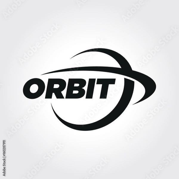 Obraz Orbit Typography Symbol illustration