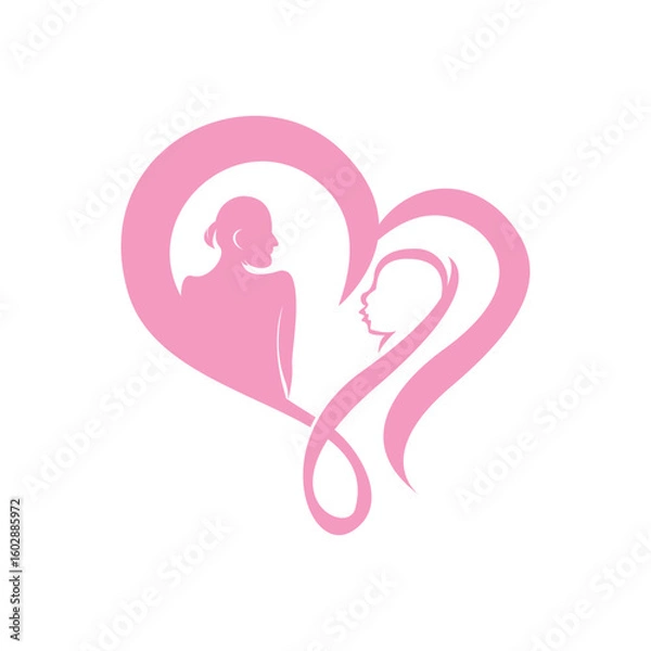 Obraz Pregnant template vector icon