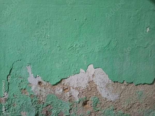 Obraz peeling paint on a damage wall