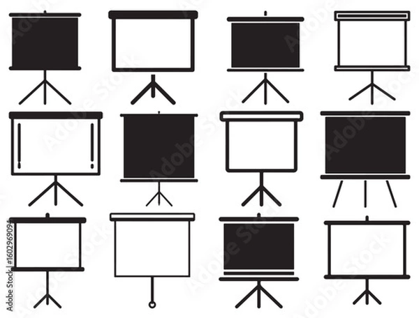 Obraz PROJECTOR SCREEN SILHOUETTE
